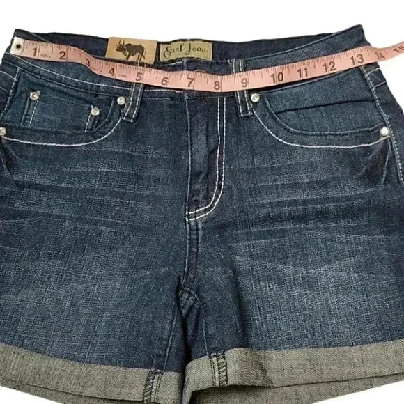 Earl jeans Women's Avery High Rise Rolled Cuff Button Shorts - Picture 6 of 9